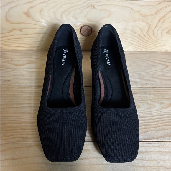 Vivaia Elegant Black‎ Women's square toe Heels - Picture 5 of 9